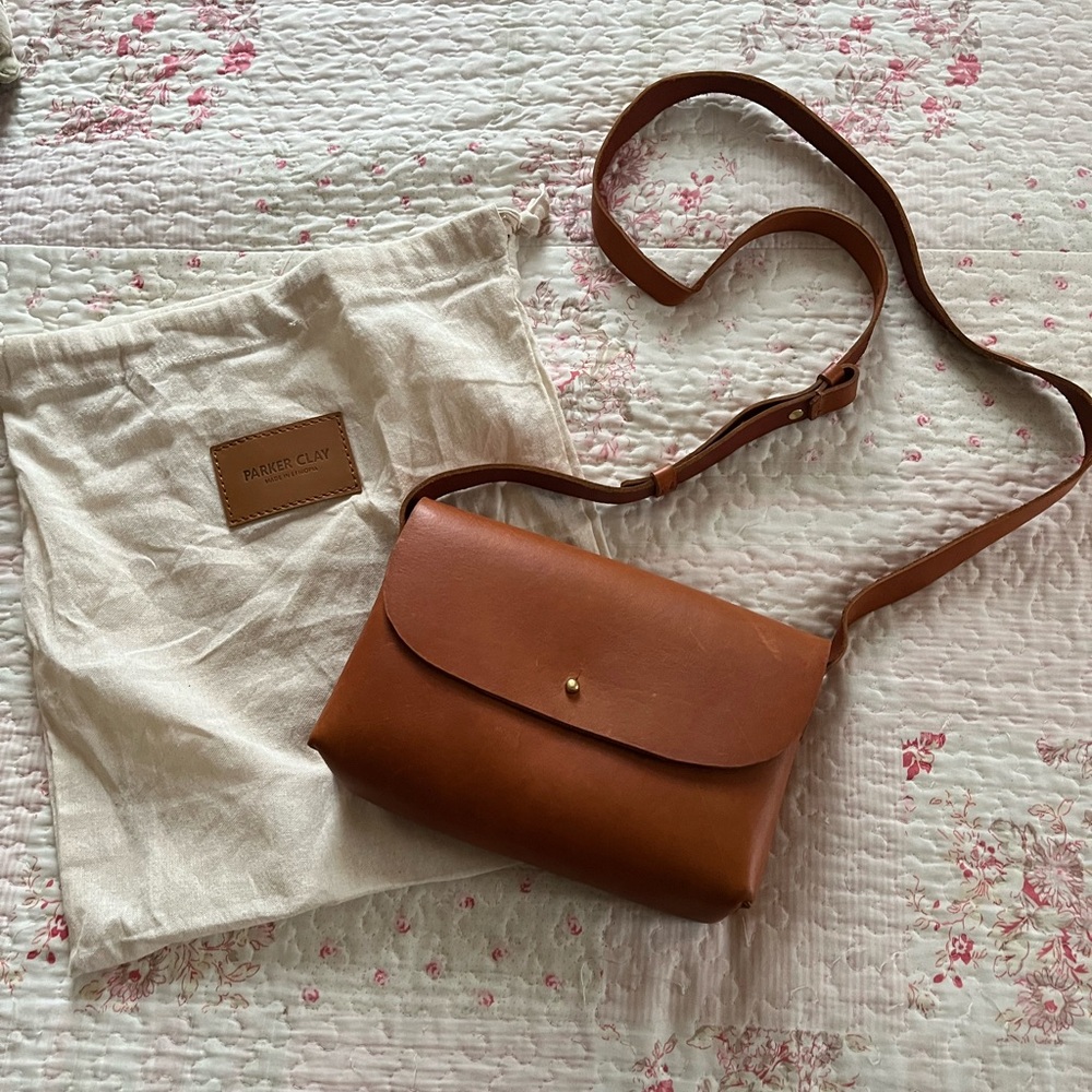 Parker Clay City Crossbody Rust Brown